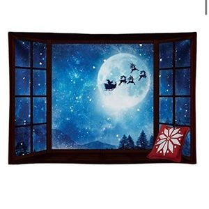 Funny tree 7x5ft Durable Winter Christmas Window Photography Backdrop 🆕